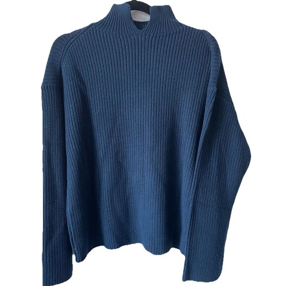 New Rails Sanna Wool Blend Sweater Dark Slate Navy Blue Size Medium - Picture 7 of 7